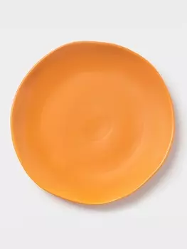 Тарелка Magistro Potter, d=26 см, фарфор, оранжевая