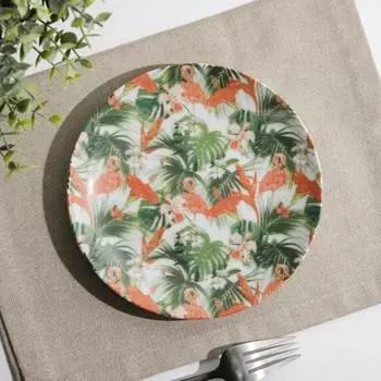 Тарелка мелкая «Фламинго», d=17,5 см