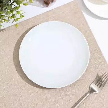 Тарелка Добрушский завод «Универсал», d=17.5 см, фарфор, белая