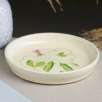 Тарелка "Модерн супер" 18х3см, горошек