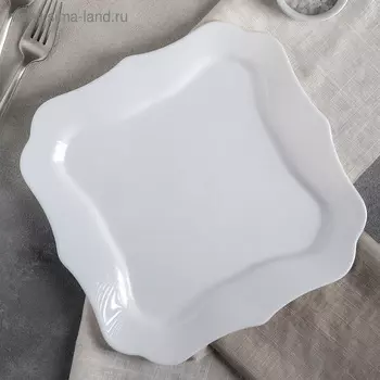 Тарелка обеденная Authentic white, d=26 см