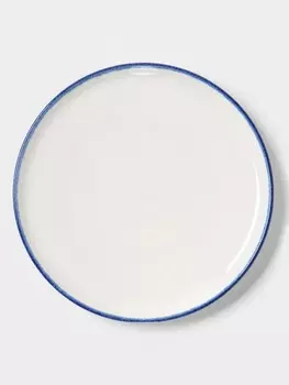 Тарелка обеденная Magistro Blue Lagoon, d=25.8 см, фарфор, белая