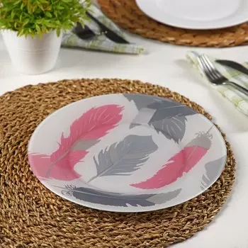 Тарелка плоская Tirana pink, d=25 см