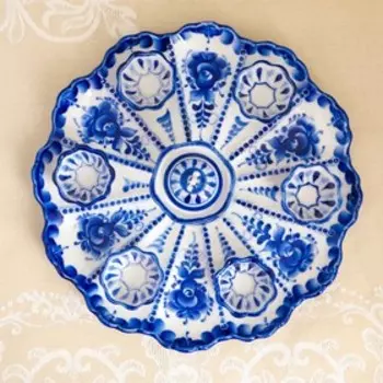 Тарелка «Пасхальная», 2710 см, гжель