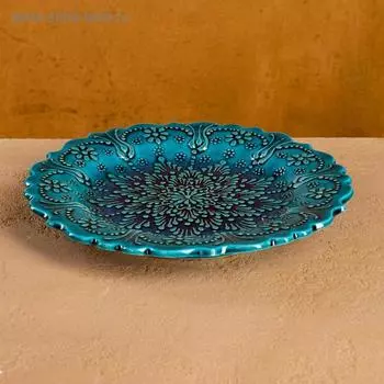 Тарелка плоская 19см "Бирюза"