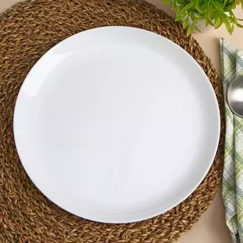 Тарелка плоская Diwali, d=25 см, цвет белый