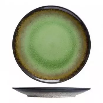 Тарелка плоская «Fervido», d=27 см, цвет зелёный