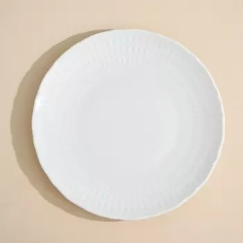 Тарелка плоская «Sofia», d=21 см, белая, фарфор