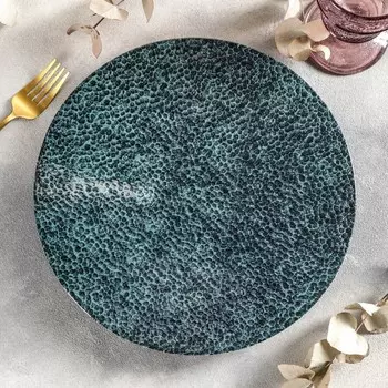 Тарелка полуглубокая Moss, d=28 см, цвет зелёный