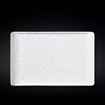Тарелка прямоугольная Wilmax England WhiteStone, размер 38x24.5 см