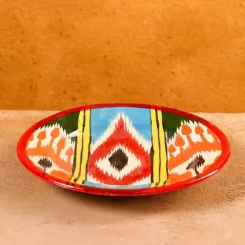 Тарелка Риштанская Керамика «Атлас», d=20 см, керамика, микс