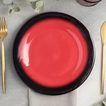 Тарелка Rosa rossa, d=24 см