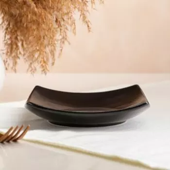 Тарелка "Салатница", матово-чёрный, 14.5 см