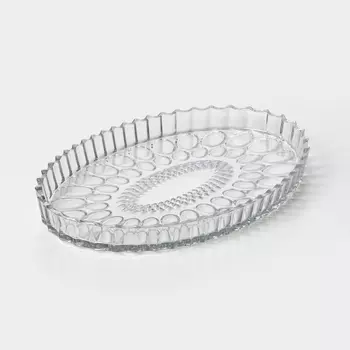 Тарелка стеклянная NOVA, 31,521,5 см