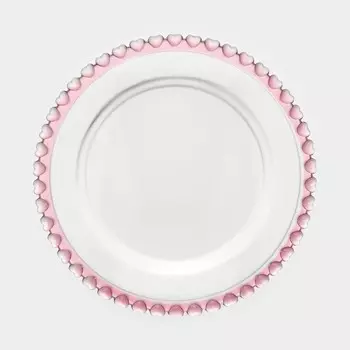 Тарелка стеклянная «Розе», 19,519,52 см