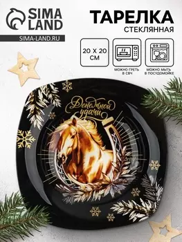 Тарелка суповая новогодняя «Денежной удачи», 2020 см