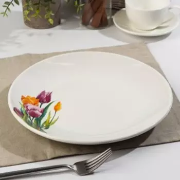 Тарелка «Тюльпаны», d=26 см