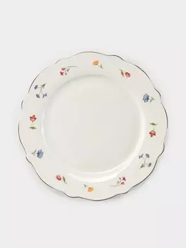 Тарелка WY Flowers song, d=20 см, фарфор, белая