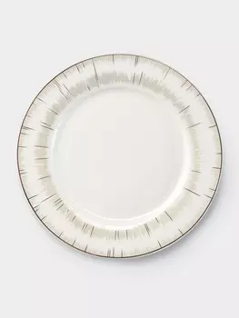 Тарелка WY Golden rays, d=20 см, фарфор, белая