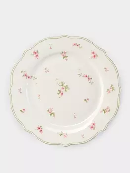 Тарелка WY Spring flowers, d=20 см, фарфор, белая