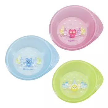 Тарелочка детская глубокая, МИКС