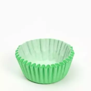 Форма для выпечки капкейков и маффинов, бумажная, круглая, зелёная, 3.52 см