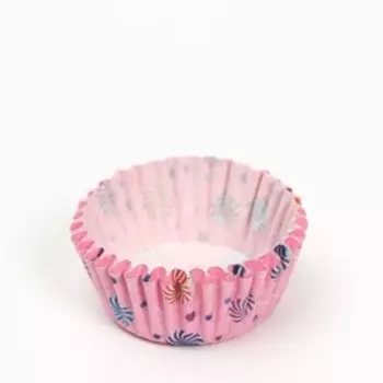 Форма для выпечки капкейков и маффинов, бумажная, круглая «Леденцы», 3.52 см