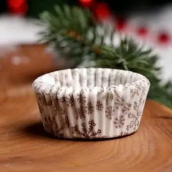 Тарталетка, снежинки, 3,5 х 2 см