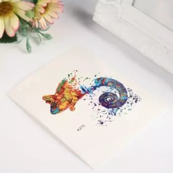 Татуировка на тело цветная "Игуана" 10х8 см