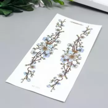 Татуировка на тело цветная "Яблоня" 21х10 см