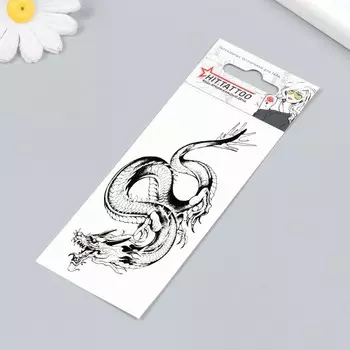 Татуировка на тело "Дракон" 5,6х12 см