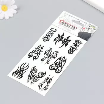 Татуировка на тело "Набор трайбл" 9х16 см