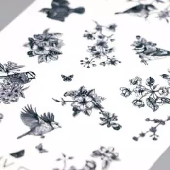 Татуировка на тело "Птички" 10х15 см