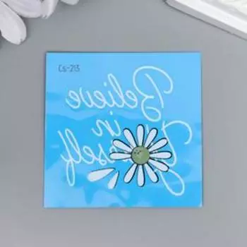 Татуировка на тело "Ромашки" МИКС 6х6 см