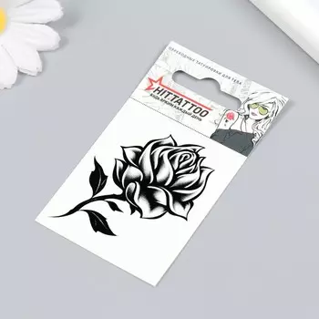 Татуировка на тело "Роза" 5,3х6,2 см