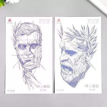 Переводная тату на тело «Скульптура», 1811 см