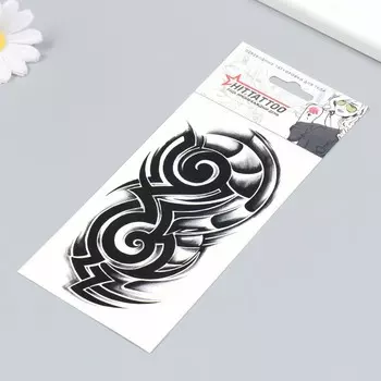 Переводная тату на тело чёрная «Трайбл», 916 см