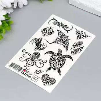 Татуировка на тело "Вензеля" 10х15 см