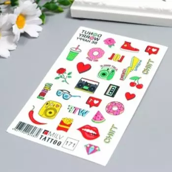 Татуировка на тело "Яркость" 10х15 см