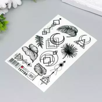 Татуировка на тело "Знаки" 10х15 см