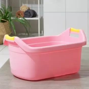 Таз хозяйственный овальный, 40 л, пластик, МИКС