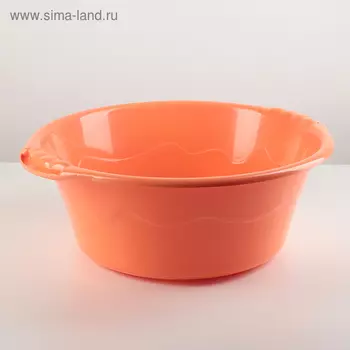 Таз пластиковый круглый, 11 л, особо прочный, цвет микс