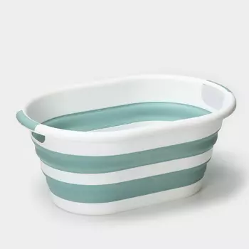 Таз складной «Флекс», 17.5 л, 33.5496.5 см, цвет морская волна