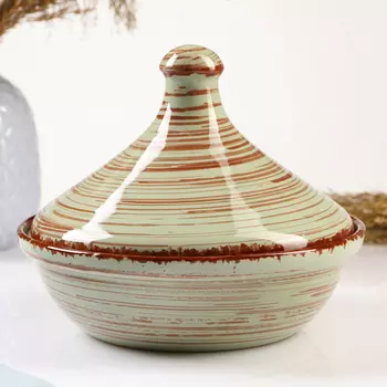 Тажин Борисовская керамика «Мята», 500 мл, 1518 см, зелёный