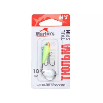Тейл-спиннер Marlin's "ТЮЛЬКА", 6 см, 10 г, цвет 050