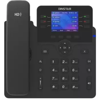 Телефон IP Dinstar C63GP, чёрный