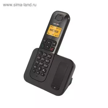 Телефон Texet TX-D6605A DECT, комплект из базы и трубки, полифония, черный