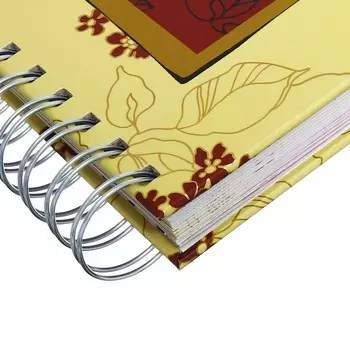 Телефонная книга 150 х 150 мм, 56 листов на гребне "Цветок", твёрдая обложка, тиснение фольгой, шелкография