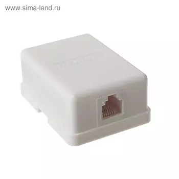 Телефонная розетка REXANT, 1 6P-4C, 03-0001