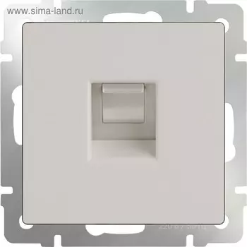 Телефонная розетка RJ-11 WL03-RJ-11, цвет слоновая кость